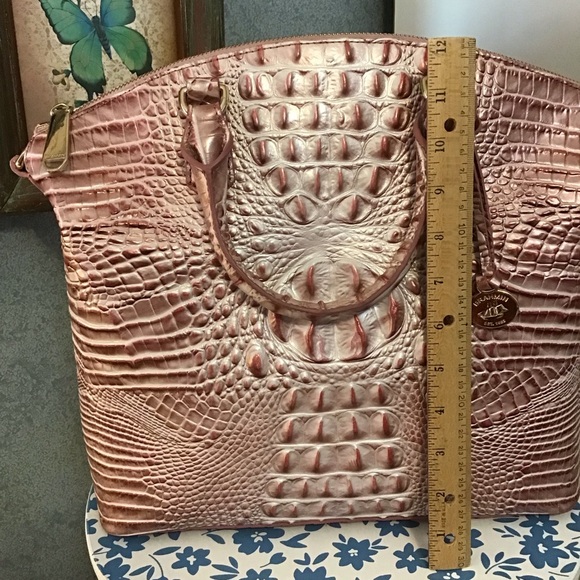 Brahmin Lrg Duxbury satchel in pink icing 🧁 - Picture 4 of 16